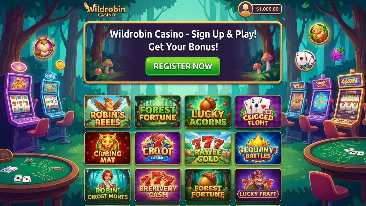 Rejestracja z bonusem w Wildrobin